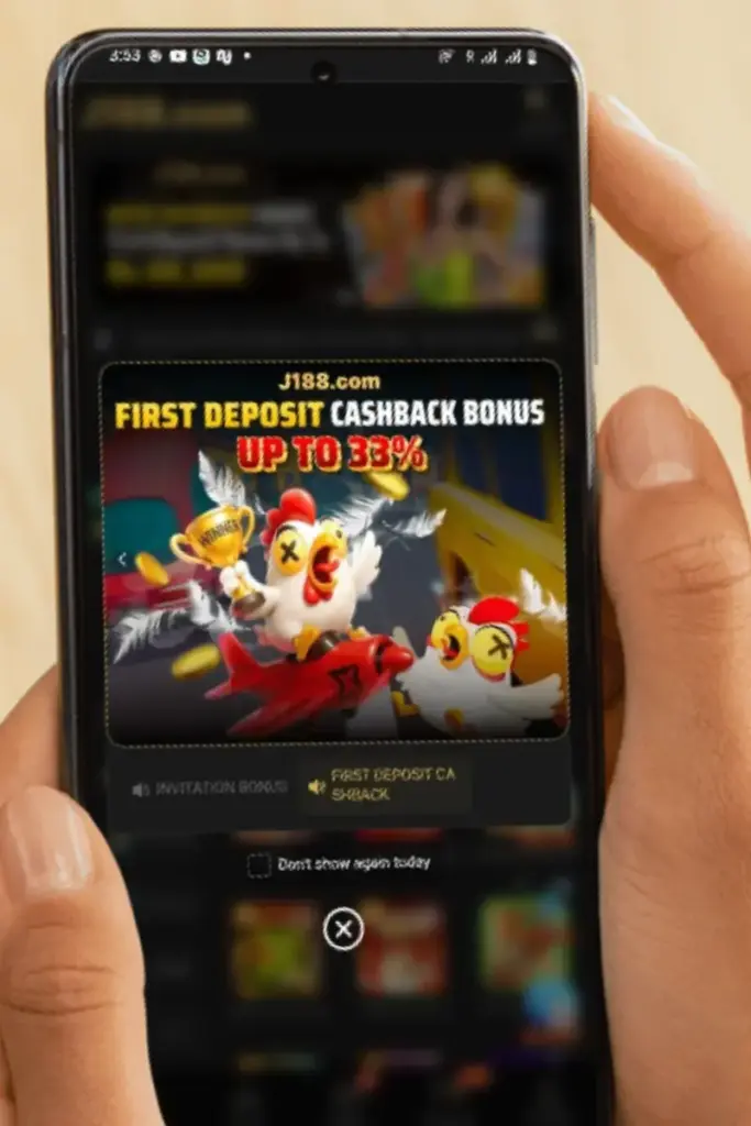 j188 game first deposit bonus