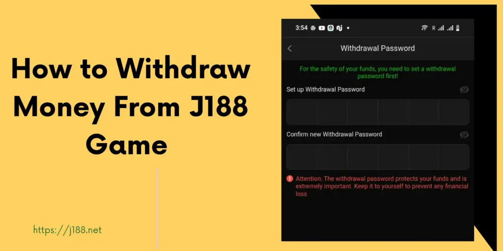 withdraw real money from j188 game